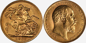 Gold Sovereign 1908C Newfoundland - Canada
