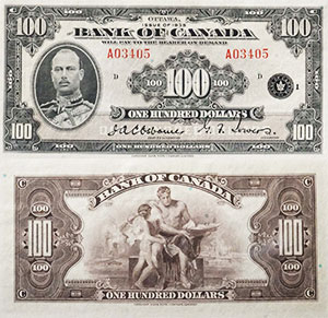 100 dollars 1935 - Canada