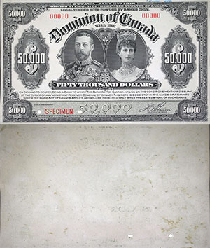 Dominion of Canada 50,000 dollars 1918 Proof - Canada