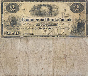 2 dollars 1857 - Canada