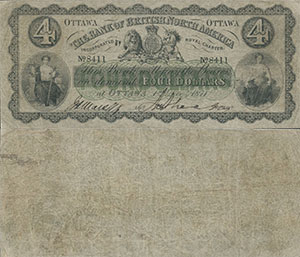 4 dollars 1871 - Canada