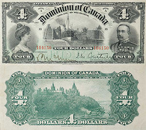 4 dollars 1900 - Canada