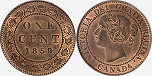 1 cent 1859 - Canada