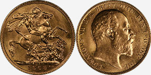 Gold Sovereign 1908C - Canada