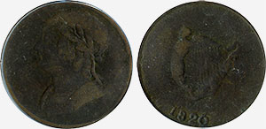 Bust and Harp 1820/5