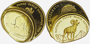 100 dollars 1985 - National Parks Double struck