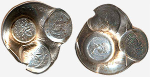 Pièce Olympiques en argent - Frappée à plusieurs reprises par des coins de 1 cent 1978