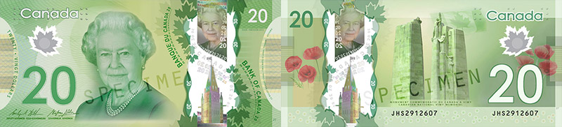 20 dollars 2011 to 2020 values and prices