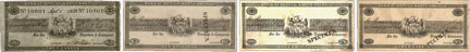 Bank of British North America banknotes of 1838