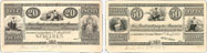 Bank of British North America banknotes of 1855