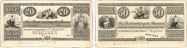Bank of British North America banknotes of 1855