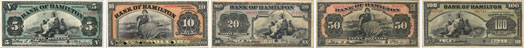 Billets de la Bank of Hamilton de 1914