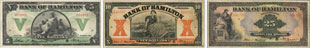 Bank of Hamilton banknotes of 1922