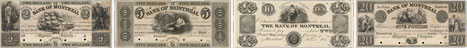 Bank of Montreal banknotes of 1839