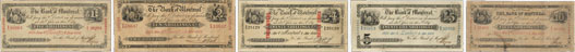 Bank of Montreal banknotes of 1852