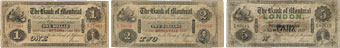 Bank of Montreal banknotes of 1857