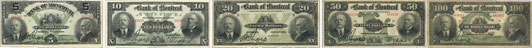 Bank of Montreal banknotes of 1912