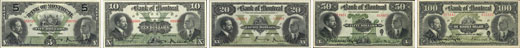 Bank of Montreal banknotes of 1914