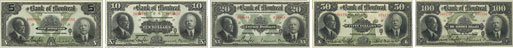 Billets de la banque de Montréal de 1923