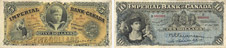 Imperial Bank of Canada banknotes of 1910