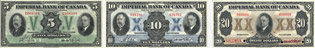Billets de l'Imperial Bank of Canada de 1933