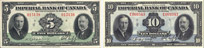 Billets de l'Imperial Bank of Canada de 1939