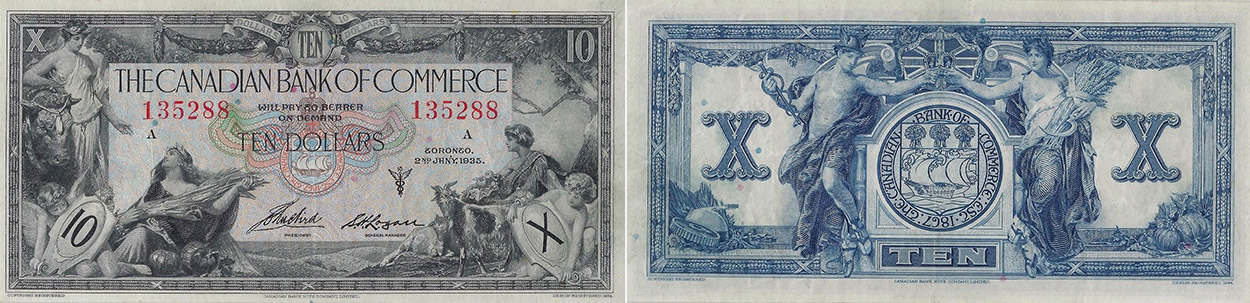 10 dollars 1935 - Canada