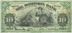 Dominion Bank banknotes of 1910