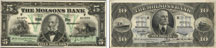 Molsons' Bank banknotes of 1912