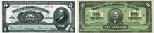 Billets de la Molsons' Bank de 1922
