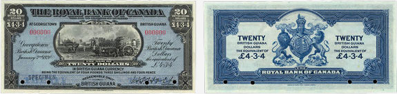 20 dollars 1920 - Royal Bank of Canada banknotes