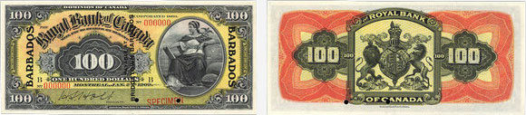 50 dollars 1909 - Royal Bank of Canada banknotes