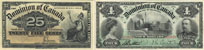 Dominion of Canada 1900 banknotes