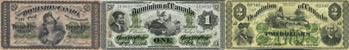 Dominion of Canada 1870 banknotes