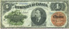 Dominion of Canada 1882 4 dollars banknotes