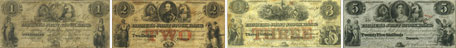 Billets de la banque de la Farmers' Joint Stock Banking Company de 1849