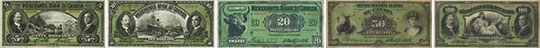 Billets de la Merchants Bank of Canada de 1917