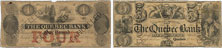 Quebec Bank banknotes of 1852