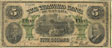 Traders Bank of Canada banknotes of 1893