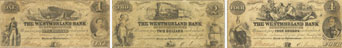 Billets de la Westmorland Bank de 1859