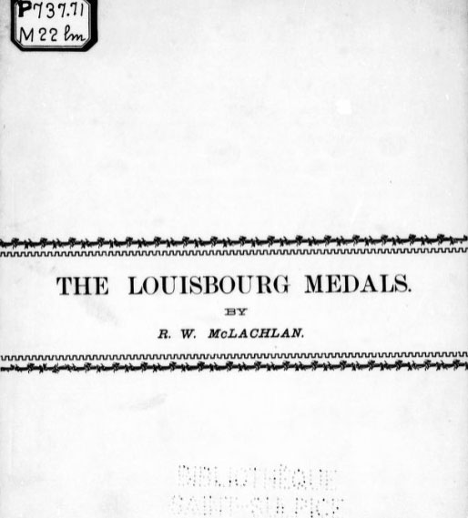 The Louisbourg Medals