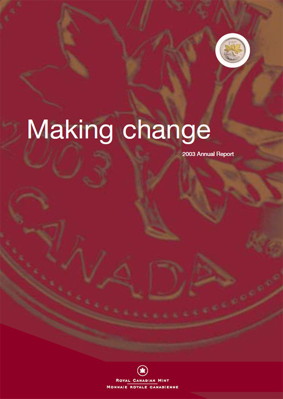 Royal Canadian Mint Annual Report 2003