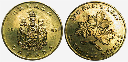Quebec Confederation 1867 White Lily Medallion