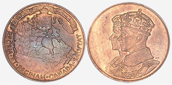 Medal - Royal Visit - 1939 - Bronze - 26 mm