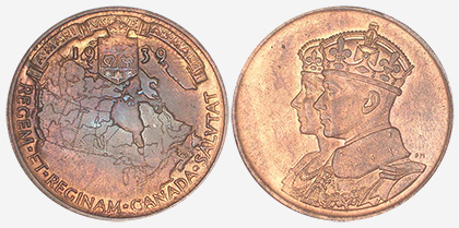 Medal - Royal Visit - 1939 - Bronze - 31 mm