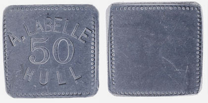 A. Labelle - Hull P.Q. - 1892 - 50 cents