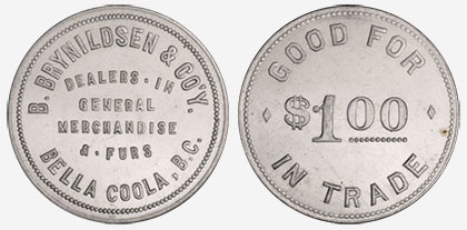 B. Brynildsen & Company - Bella Coola - 1-dollar