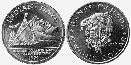 Banff - Kiwanis Dollar - Indian-Days - 1971