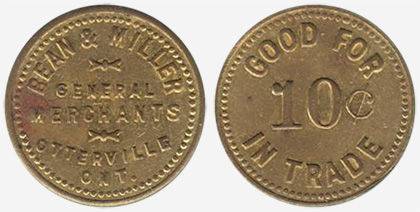 Bean & Miller - Otterville - General merchants - 10 cents