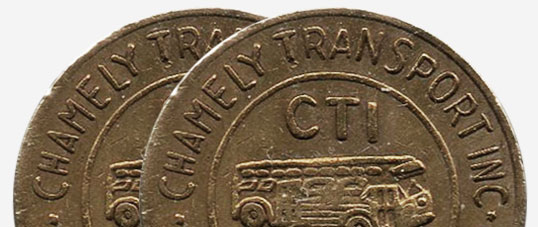 Token Bus - Chambly Transport - Chamely on both sides